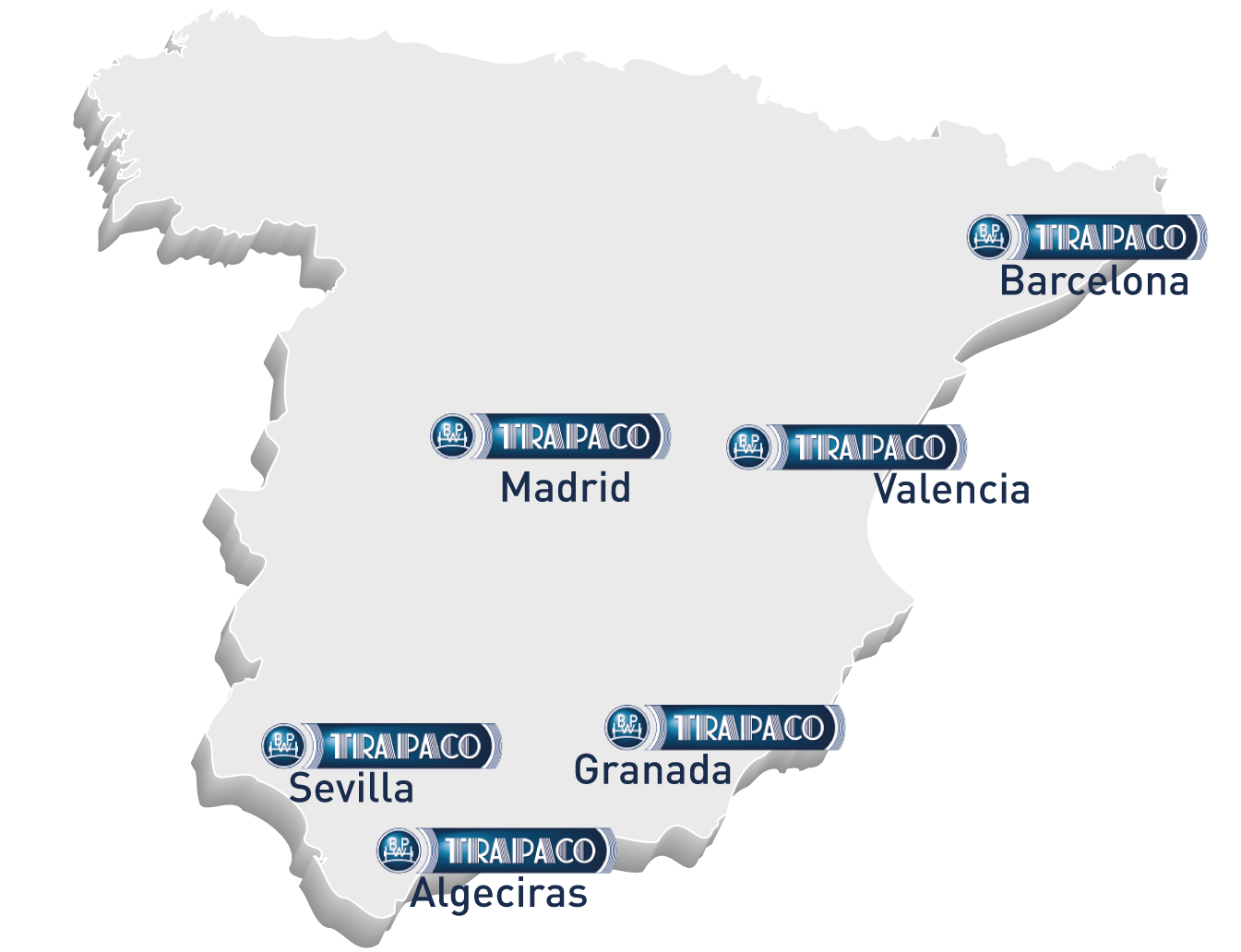 Mapa de delegaciones BPW Trapaco
