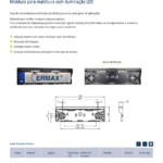 Moldura para matrícula com iluminação LED Portada